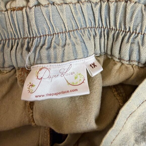 POL the paper lace women’s baggy jeans patchwork street style 1X vintage boho - Picture 7 of 8